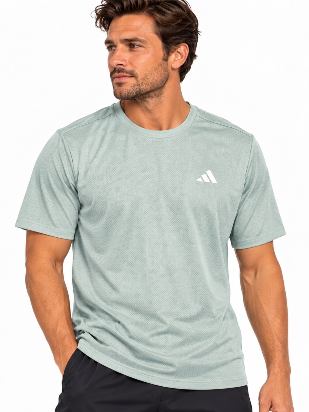 Adidas D4M Training Tee Silver Green AEROREADY Men’s Small NWT